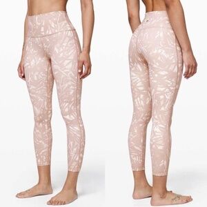 Lululemon Wunder Under High-Rise Tight  Leaf Light Ivory Muse SZ 4